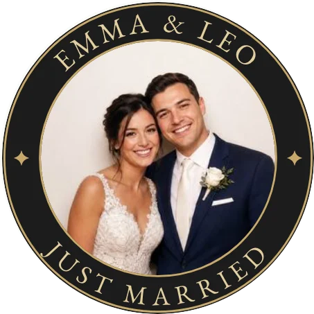 Border preview: Emma & Leo / Just Married